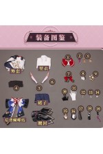 1/3 Delusion Honkai Star Rail Evanescia Cosplay Costume